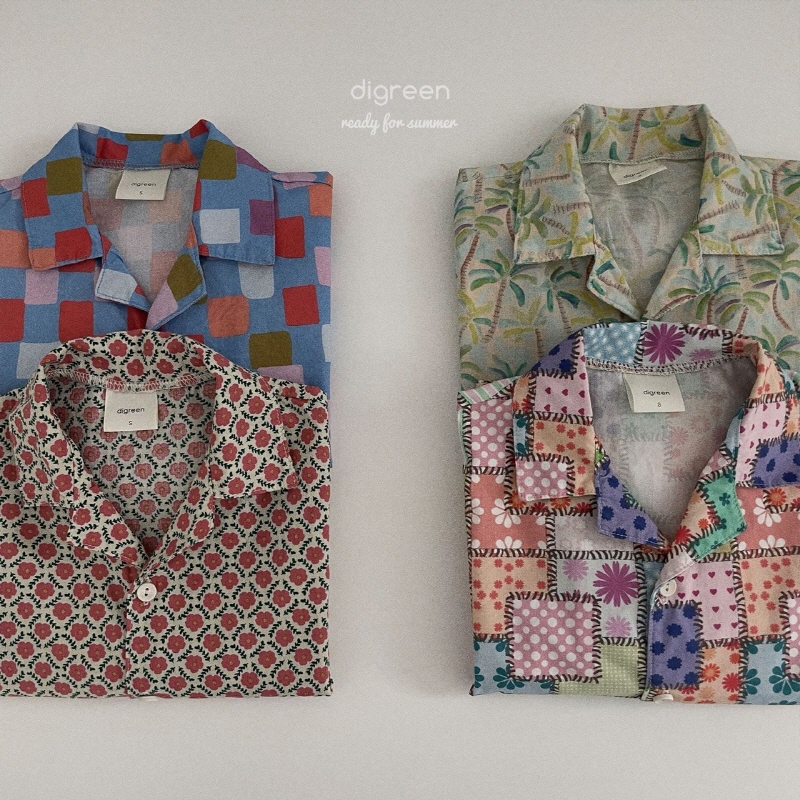 sapeur サプールボウリングシャツ 半袖 茶色 14070159-b.jpg