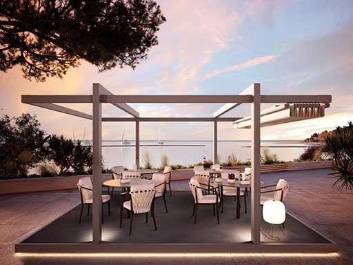 Faltdachpergola nach Maß