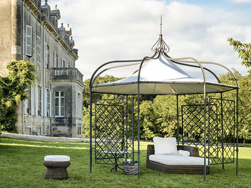 Gartenpavillon aus Schmiedeeisen