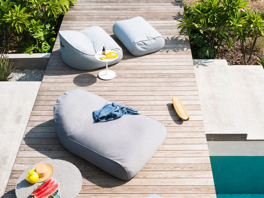 Hochwertige Designerliegen für die Terrasse