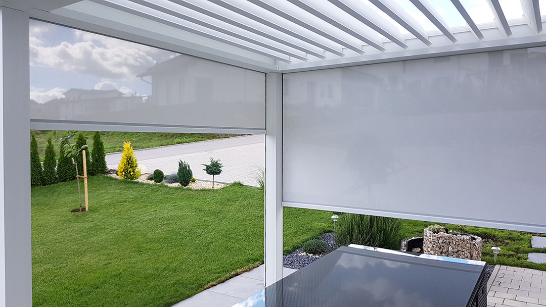 Sonnenschutz, Sichtschutz, wetterfeste, wasserdichte Terrasse ganzjährig nutzbar 