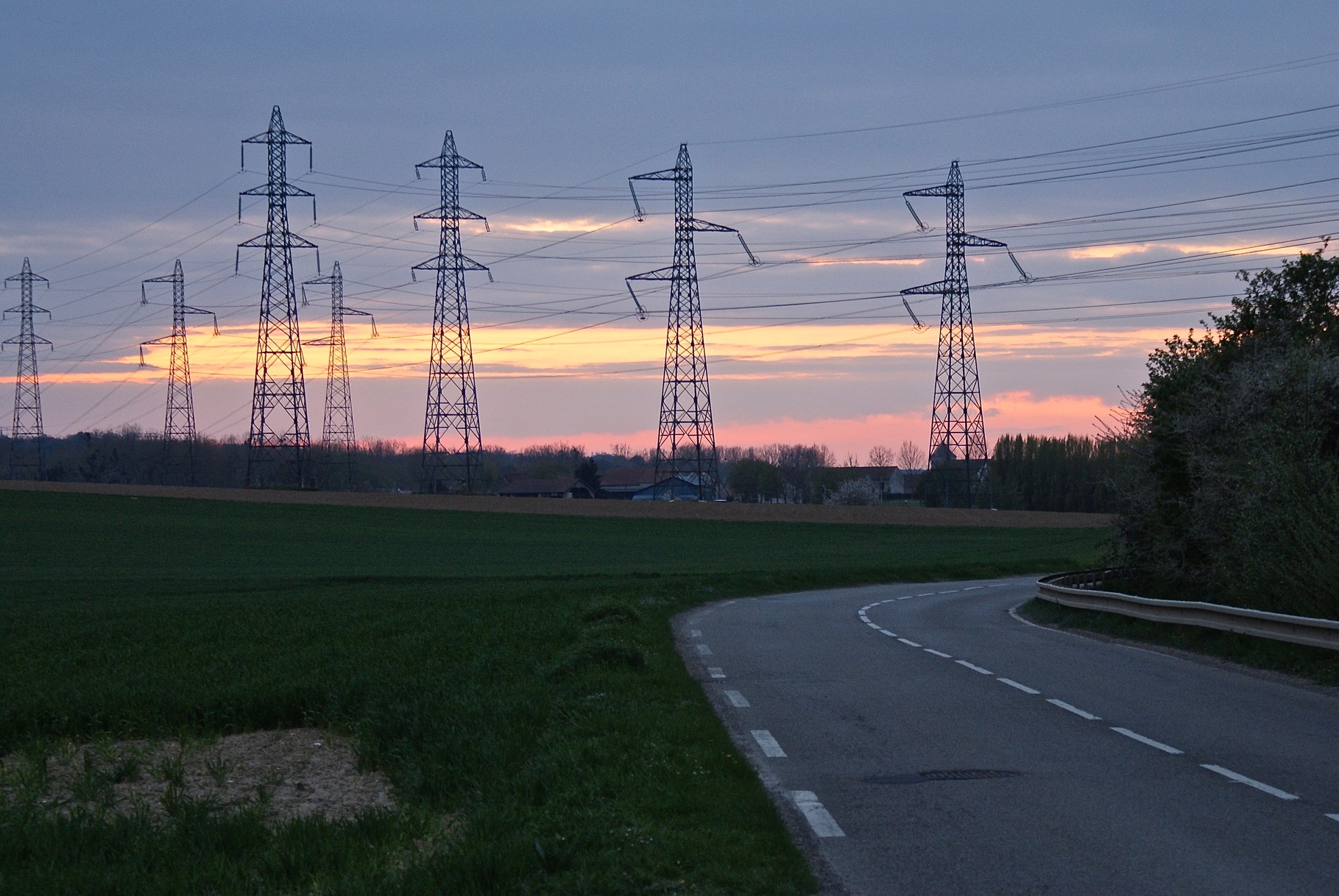 Réseau HT, Série Connexions, environs Courdimanche, Vexin, A. Figgis 2013