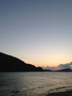 ぎっしぷ上陸 夕焼け