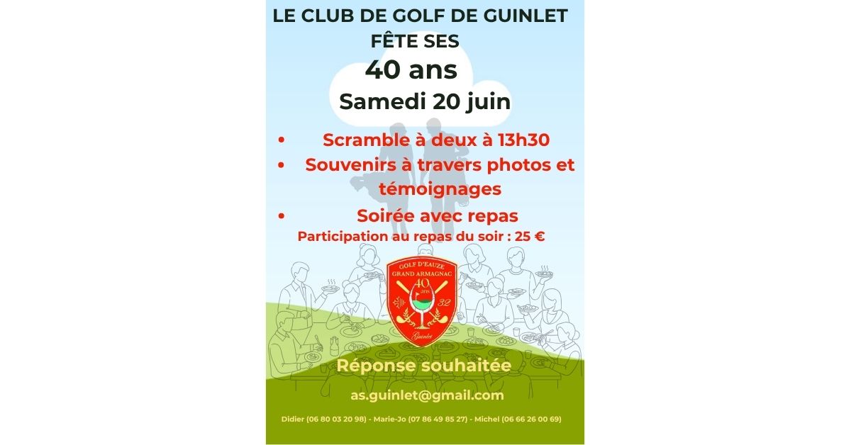 Fête des 40 ans de Guinlet