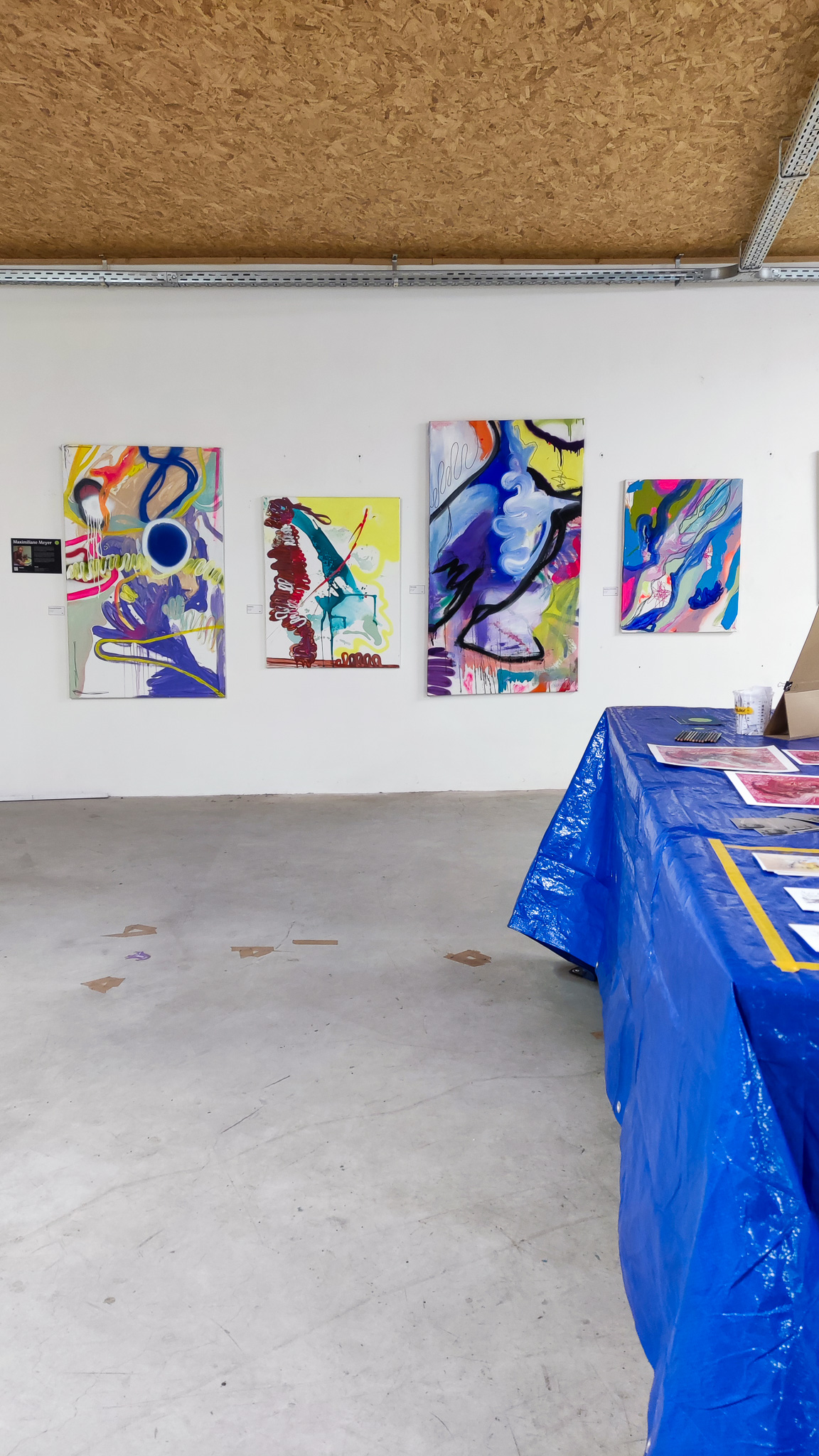 Die Kunstwerke von Maximiliane Meyer hängen nun auch