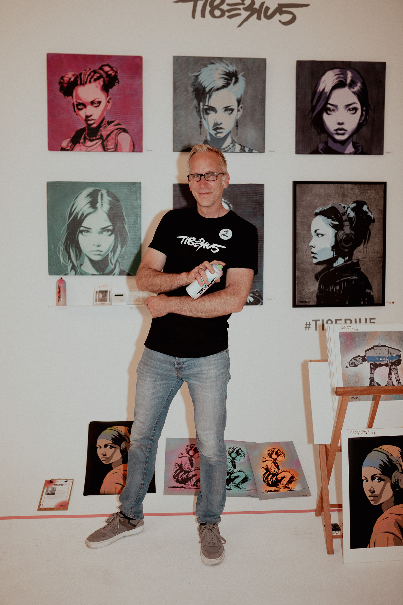 mein Platznachbar TI8ERIU5 (Tom Lehner) und seine Kunst
