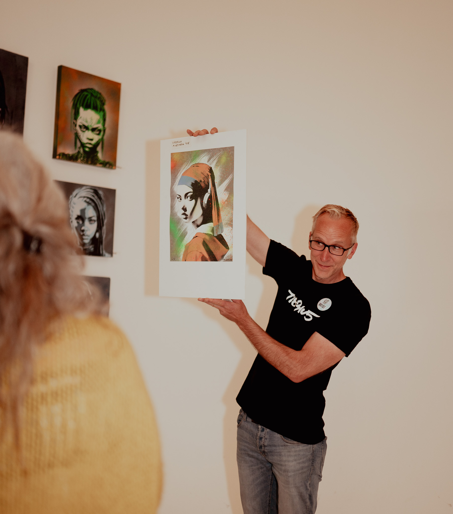 mein Platznachbar TI8ERIU5 (Tom Lehner) und seine Kunst