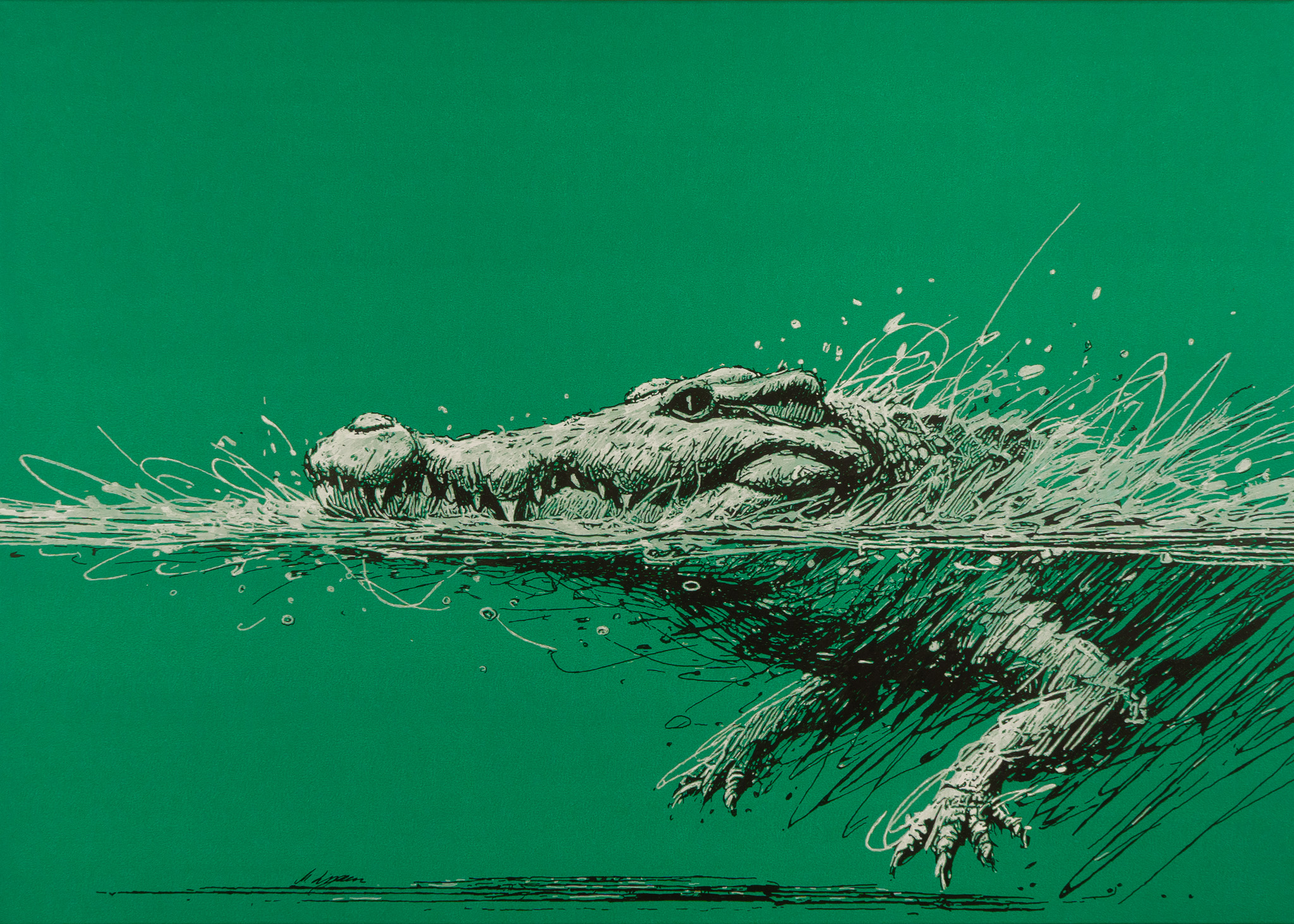 STILL WATERS, Wild Sketches, Martin Lingens, 2024, Acryl