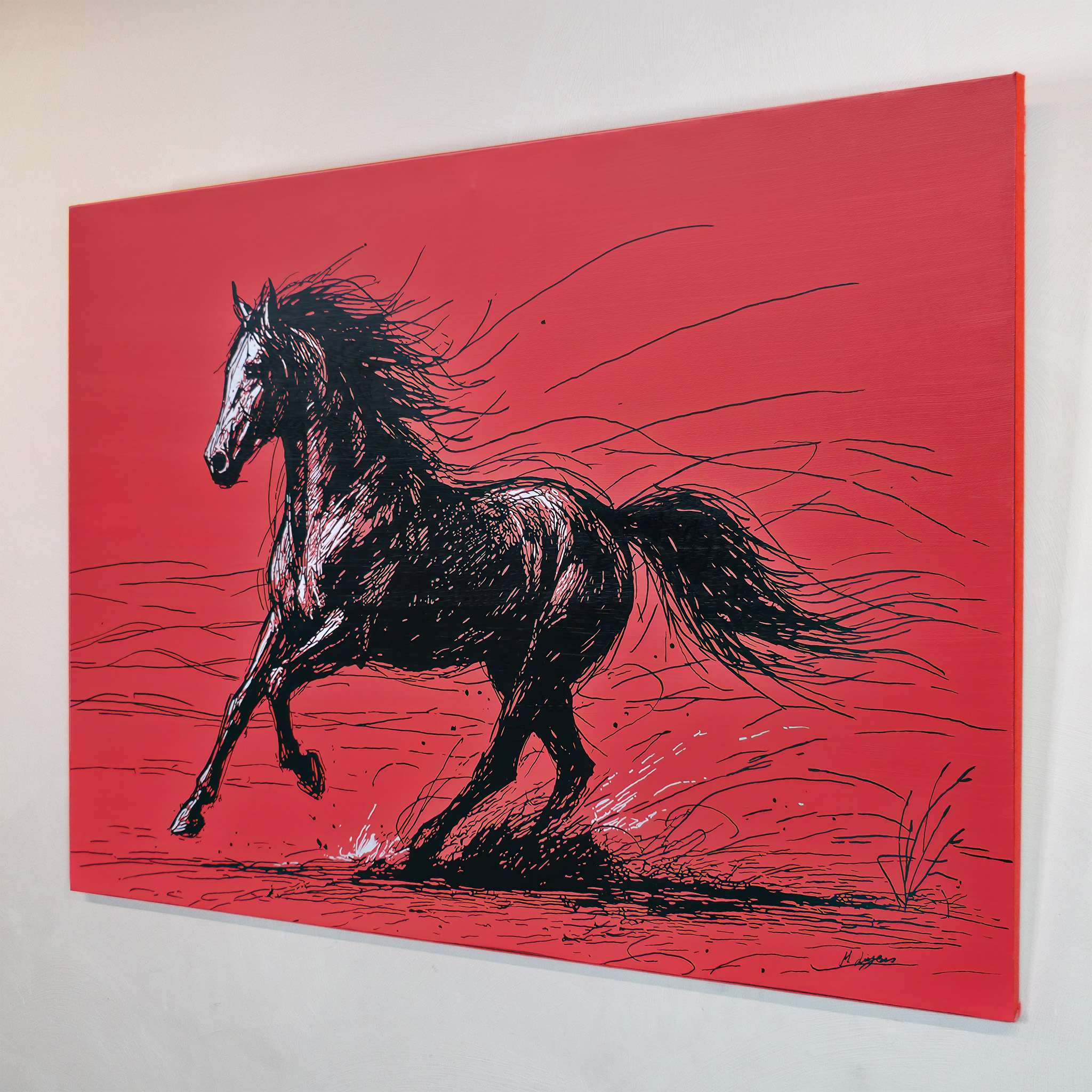 BLAZING, Künstler Martin Lingens, 2025, Pferd