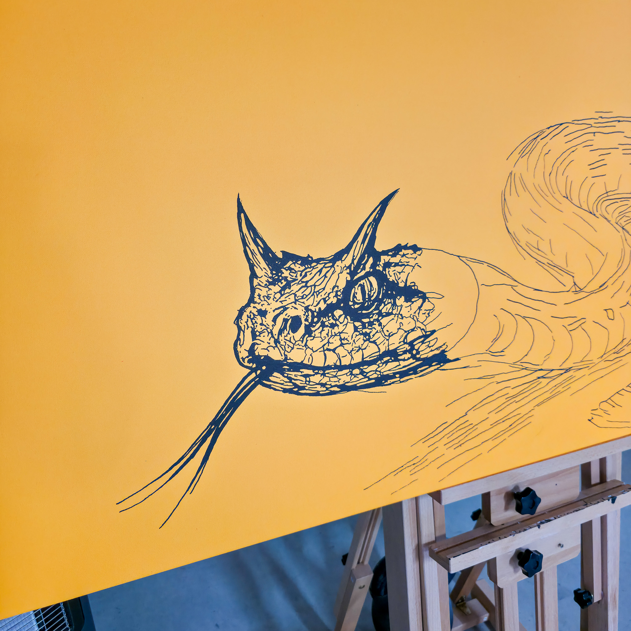 Entstehung von SHIFTING SANDS von Martin Lingens, WILD SKETCHES Serie