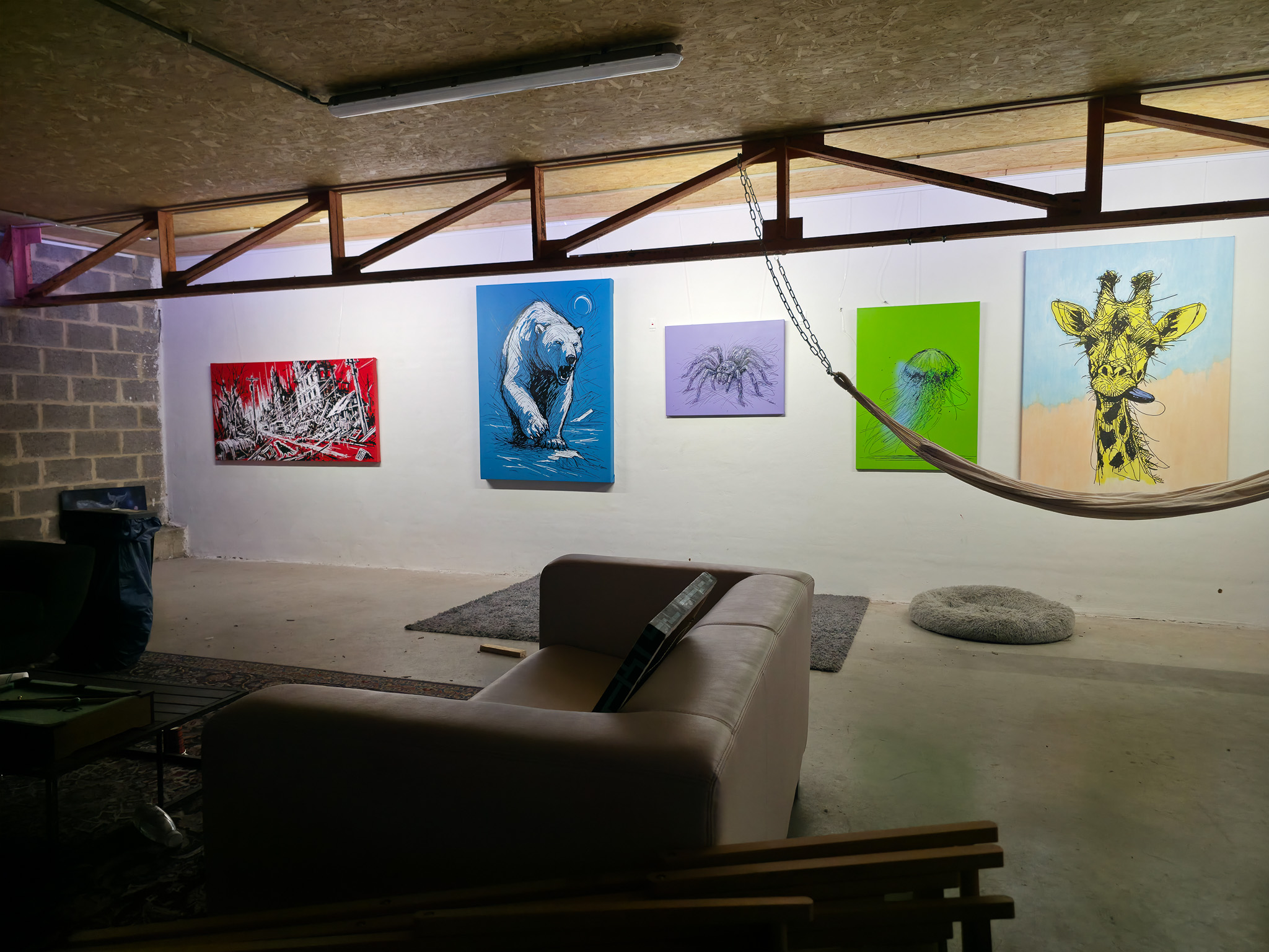 WILD SKETCHES Serie im Atelier von Martin Lingens