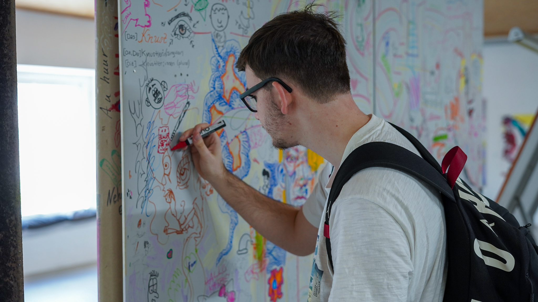 ich liebe es zu sehen wenn auch die Besucher kreativ in meinem Atelier werden!!!