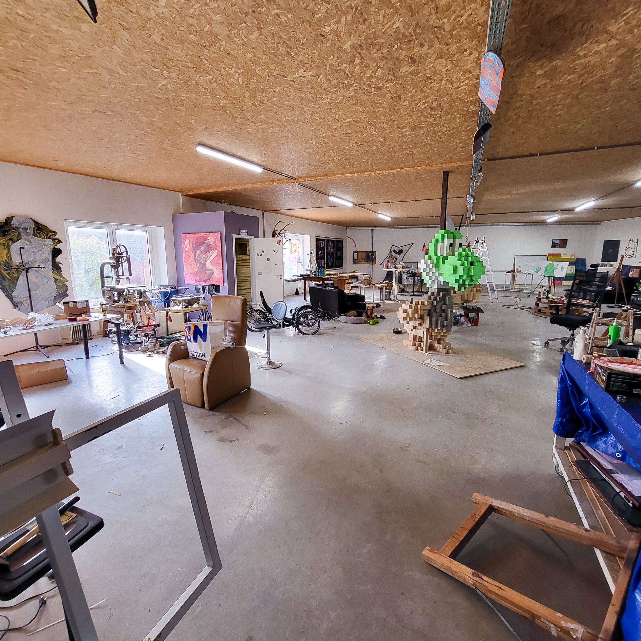 Atelier aufräumen...
