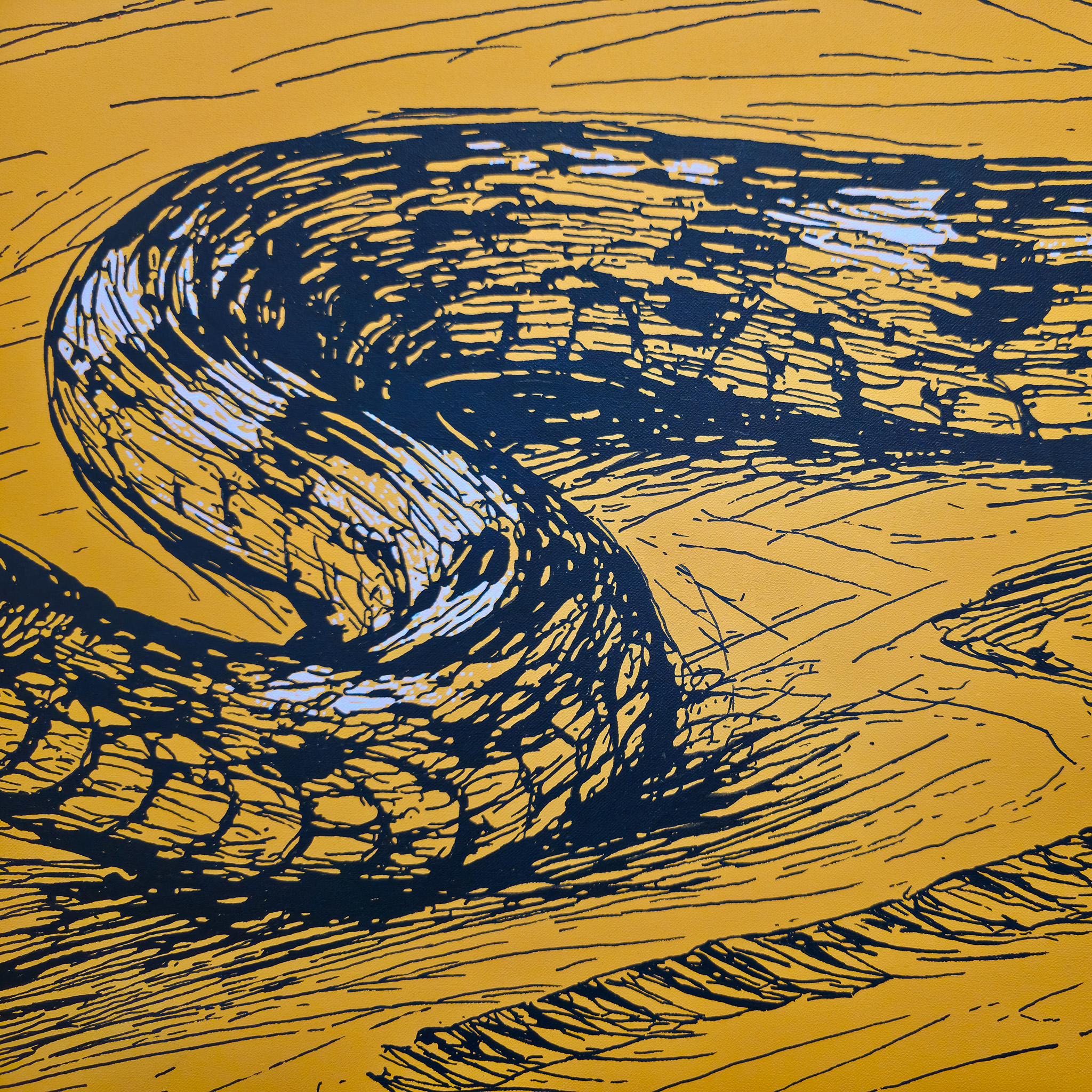 Nahaufnahme von SHIFTING SANDS von Martin Lingens, WILD SKETCHES Serie