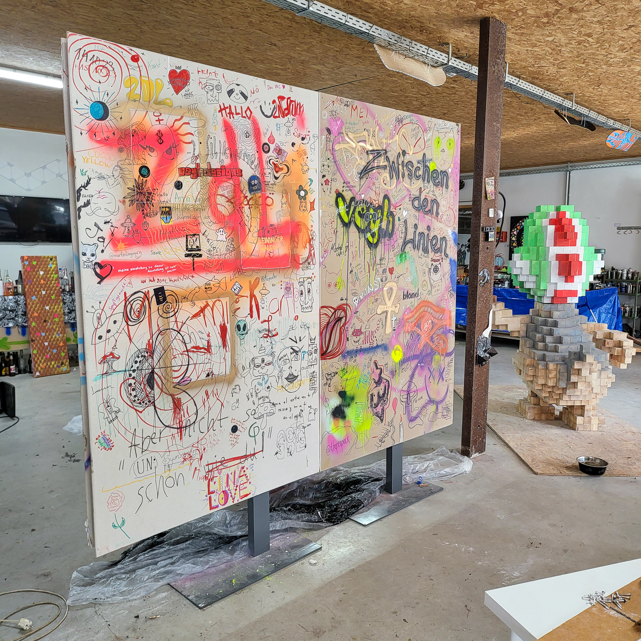 Die zwei letzten Gemeinschafts-Kunst-Wände