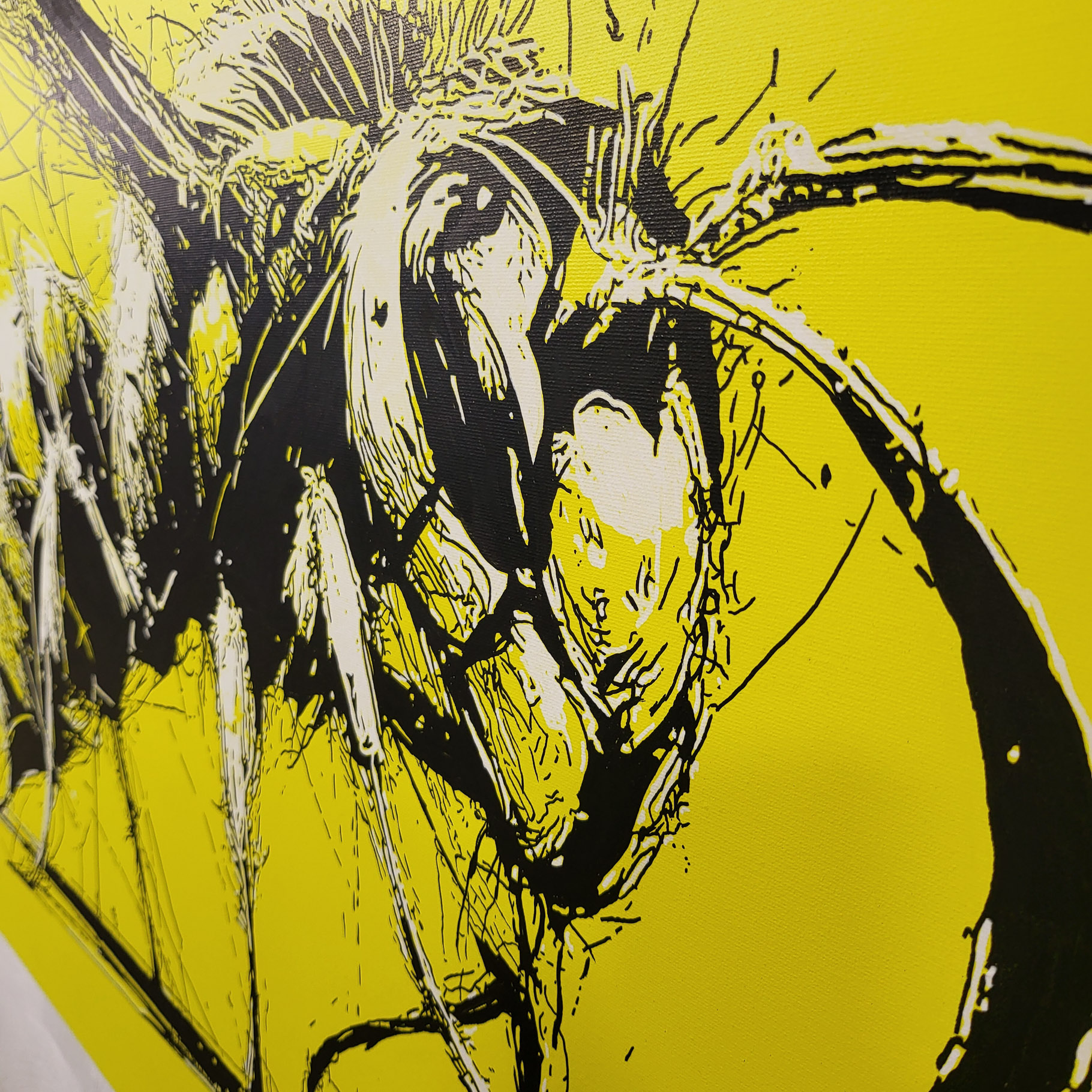 Nahaufnahme von "EN GARDE", Künstler Martin Lingens, WILD SKETCHES Serie, Wespe