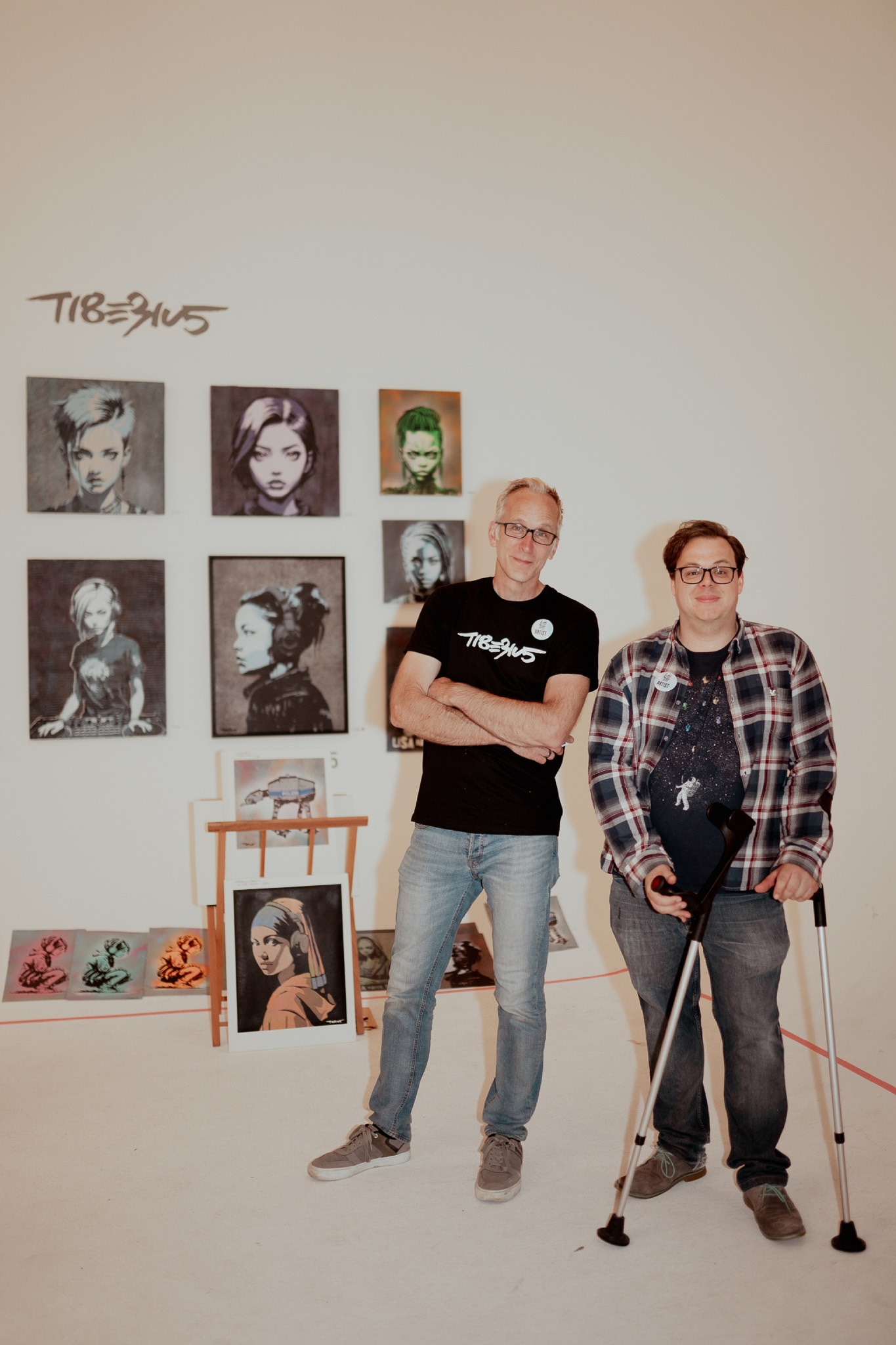 Künstler TI8ERIU5 (Tom Lehner) und Martin Lingens
