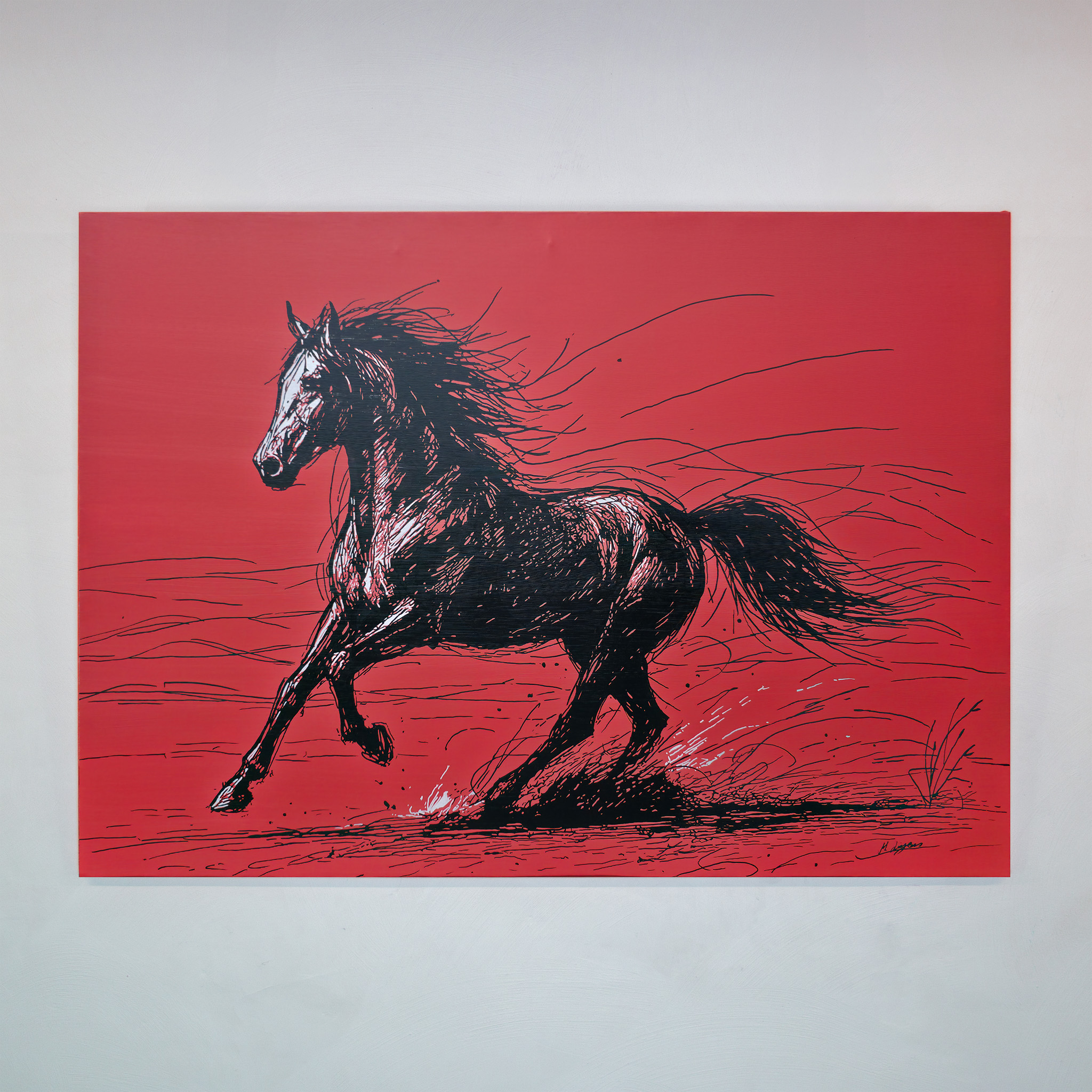 BLAZING, Künstler Martin Lingens, 2025, Pferd