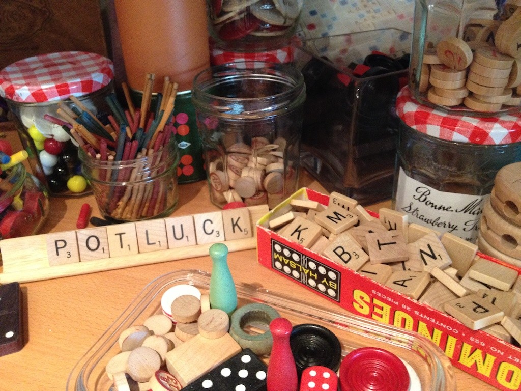 Vintage game pieces for inspiration Photo credit: Amy Mundinger