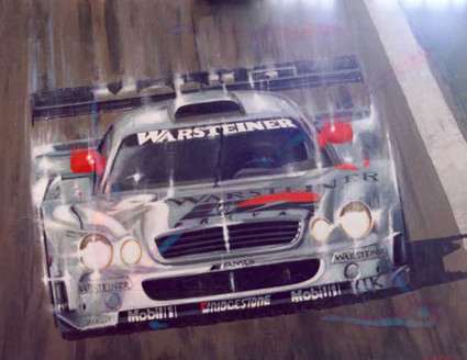 MERCEDES CLK, DTM 2002. Olio su tela (100x80 cm) 2003. Collezione privata.