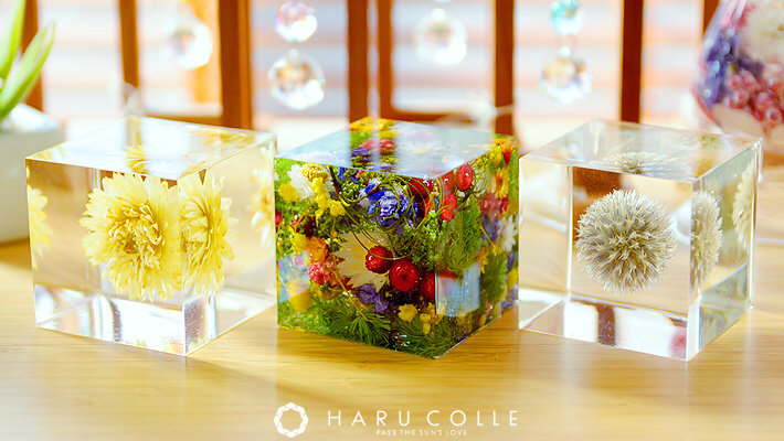 No.27 8角形小物入れ固まるハーバリウム お花のシェル型小物入れ⭐︎