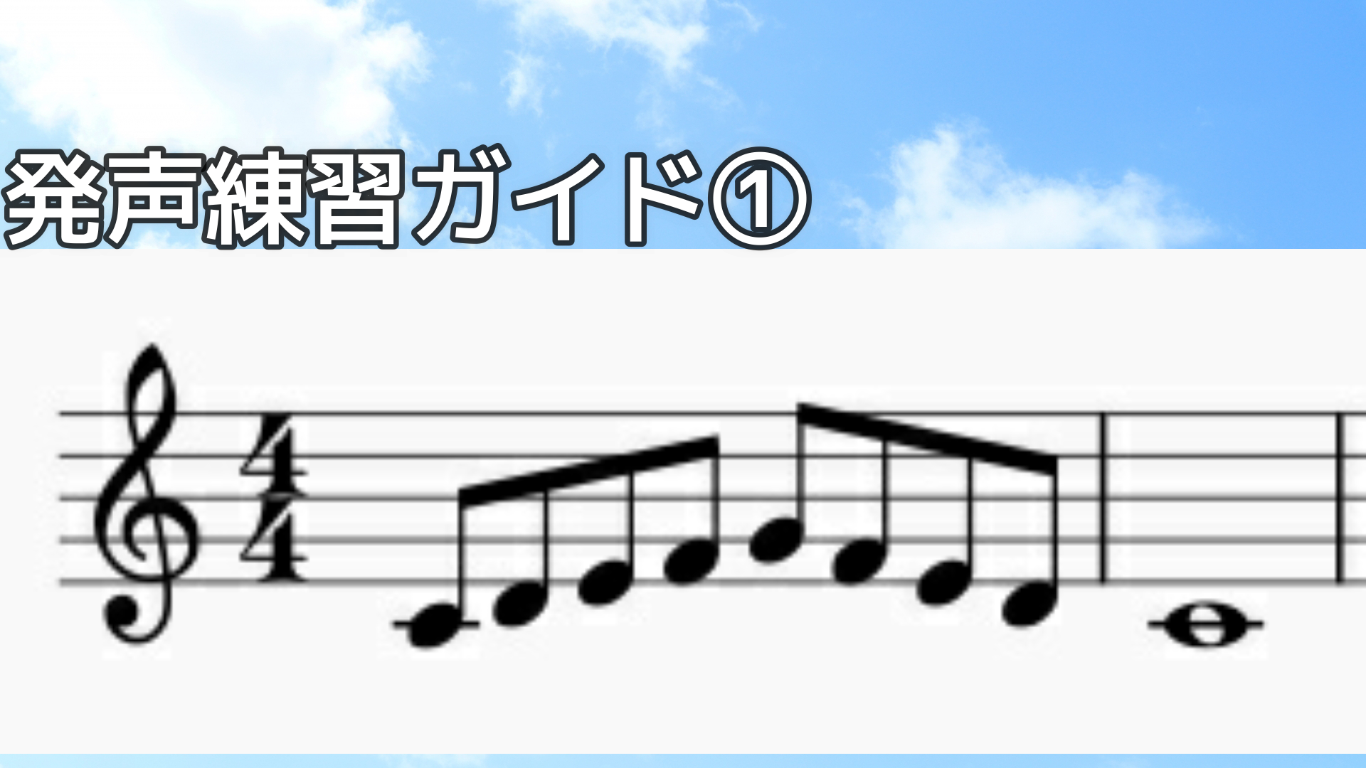 発声練習ガイドピアノ　基本音型の順次進行