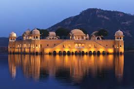 Jaipur Jal Mahal by Night