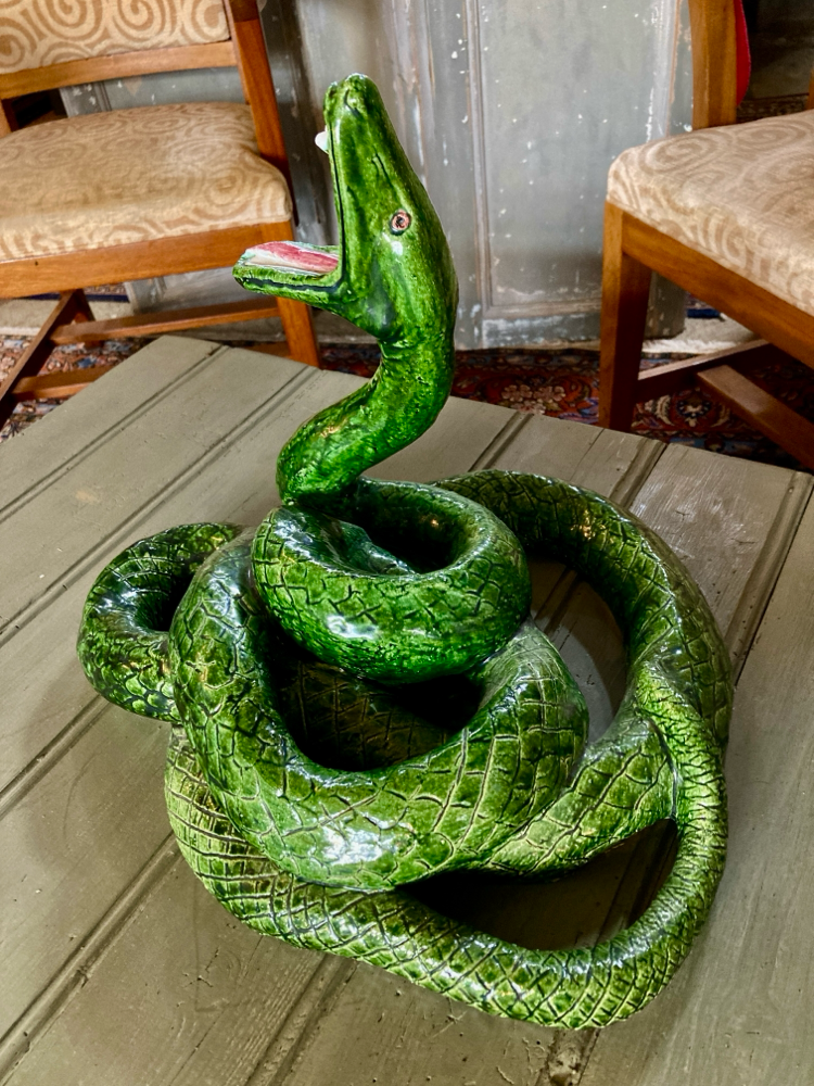 Serpent en céramique du Bavent 