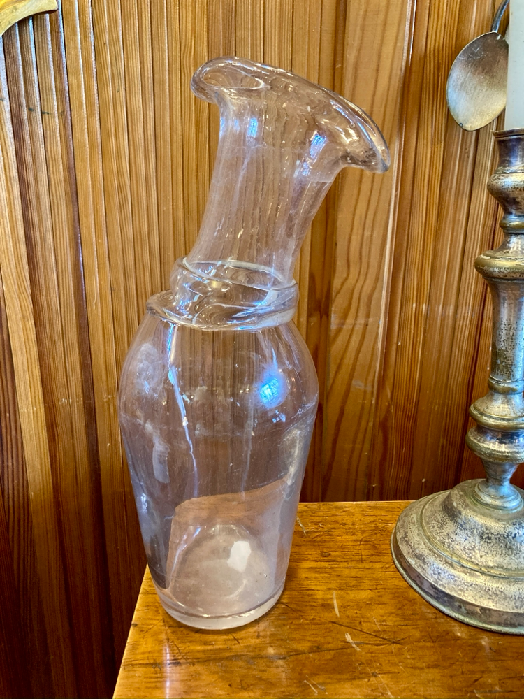 Urinal en  verre soufflé XIXème