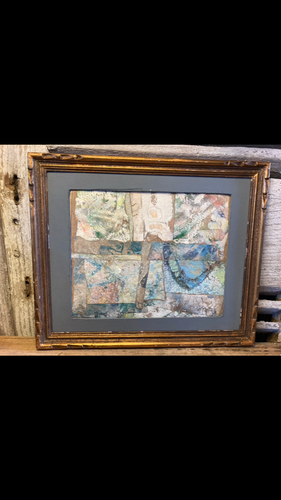 Peinture signée Snodgrass (Kenneth Martin) 1934 USA-2000 Collioure (au dos :Snodgrass Collioure)