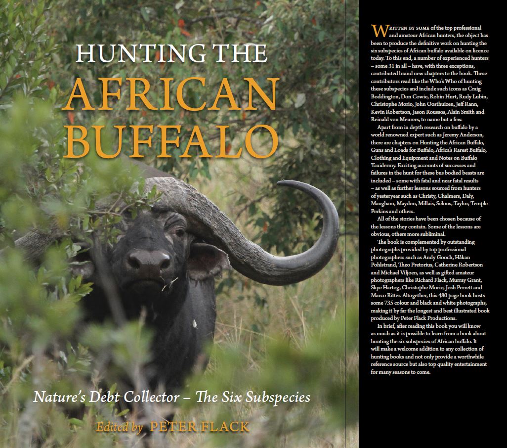 diverse Bilder in Peter Flack`s "Hunting The African Buffalo - Nature's Dept Collector - The Six Subspecies"