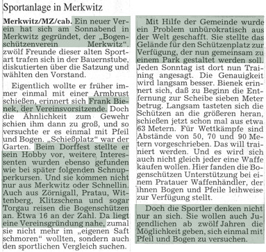 Artikel - BSV Merkwitz 1997 e.V.
