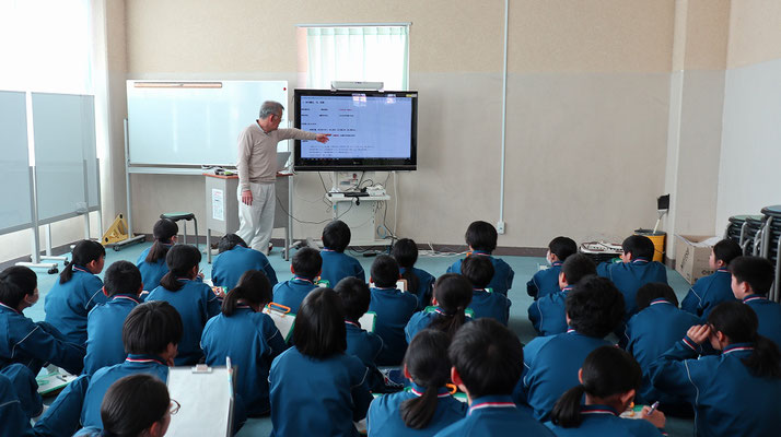 岐阜市立 長森南中学校の環境学習授業のお手伝いをしました