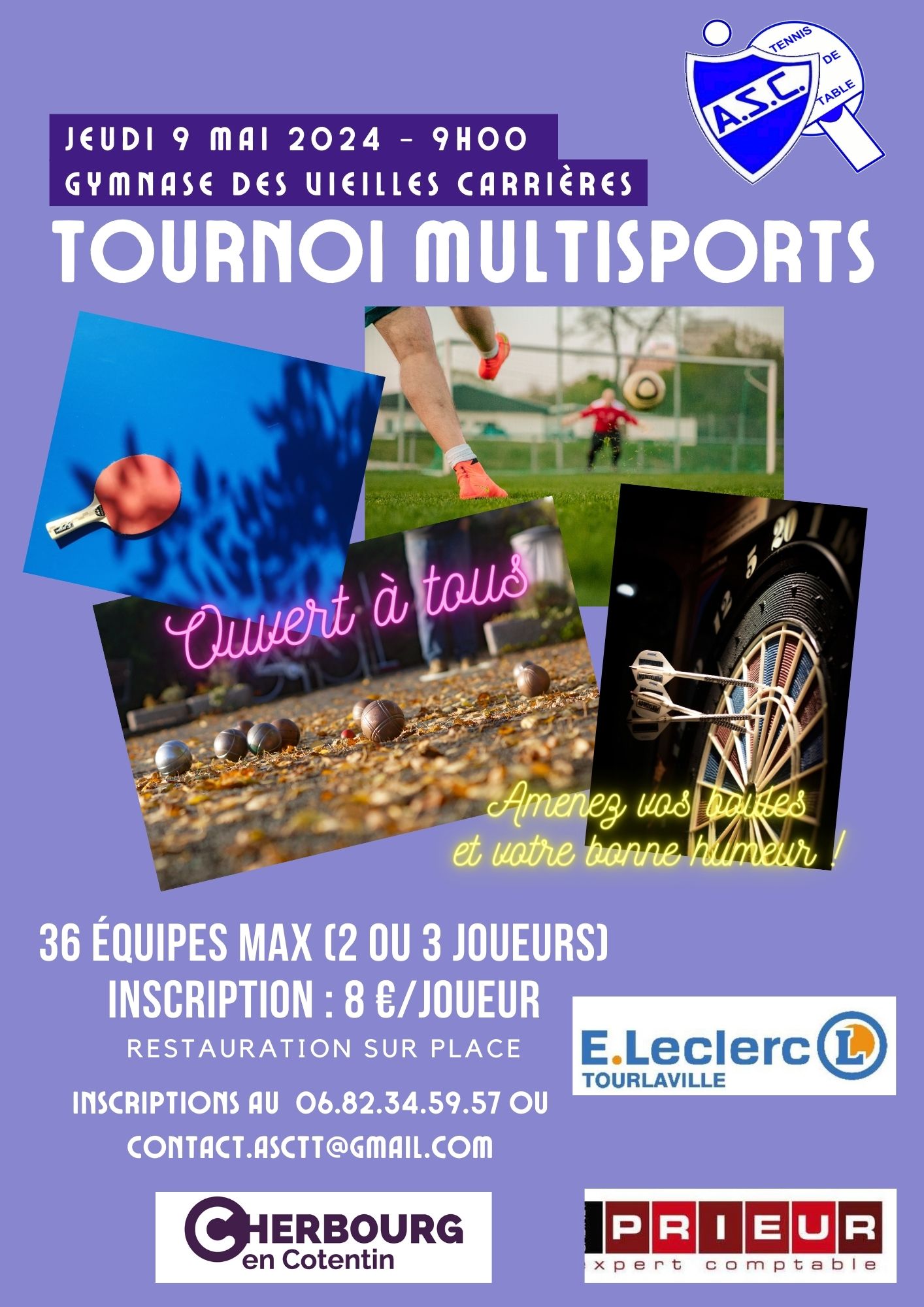 09/05/2024 : Réservez votre journée pour le tournoi multisports !!!