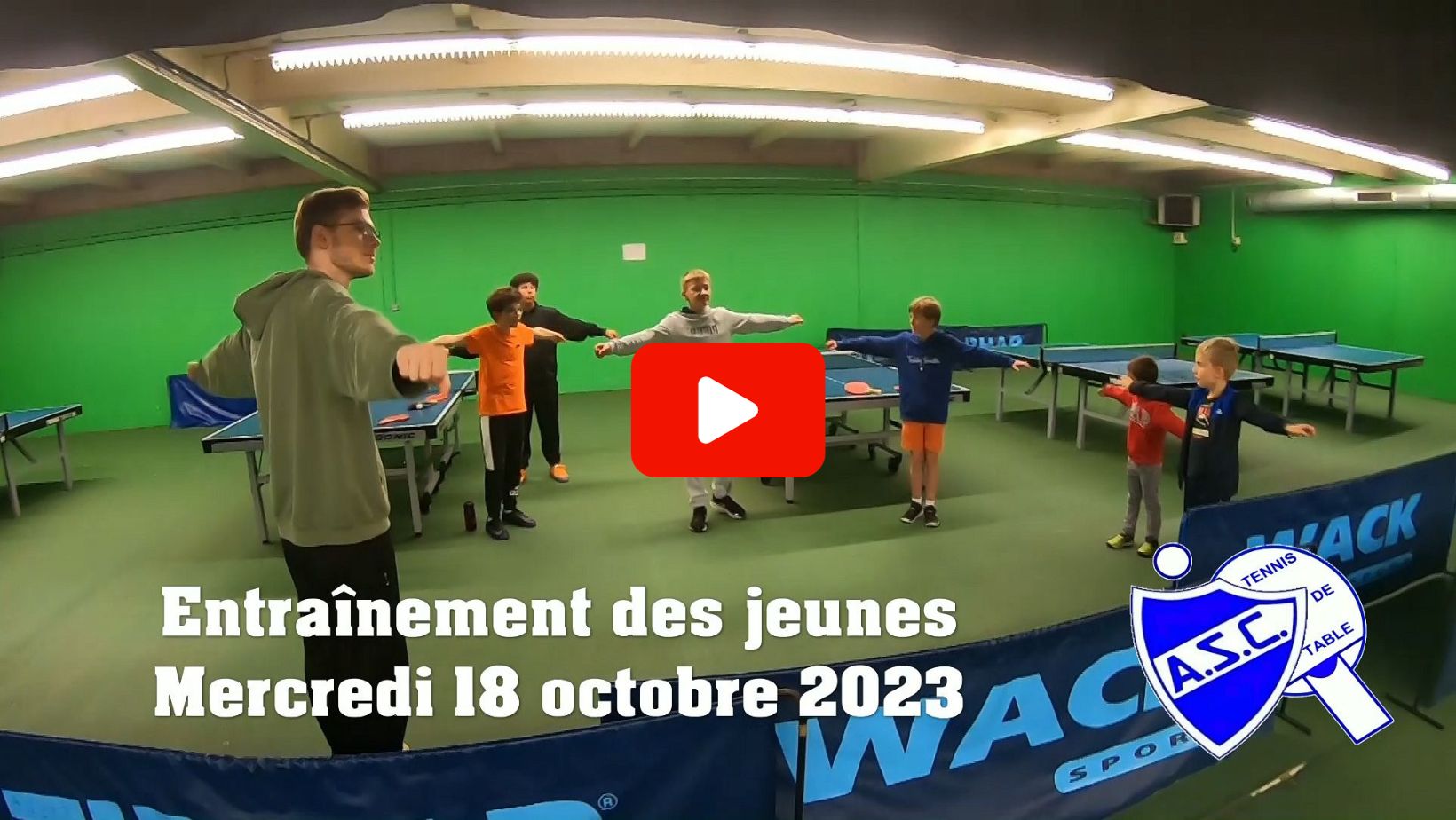 Vidéo de l'entraînement des jeunes (octobre 2023)
