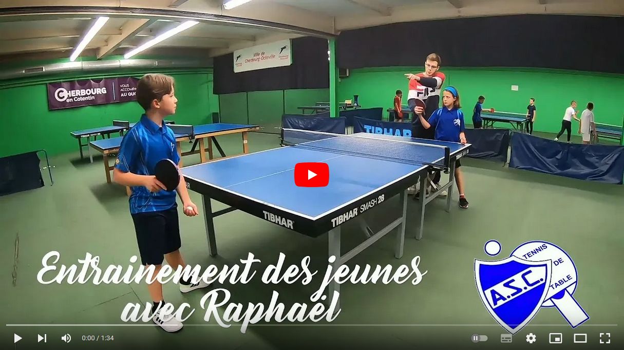 Nouveauté 2023 : 2 entraînements jeunes par semaine avec Raphaël (cliquez pour voir la vidéo)