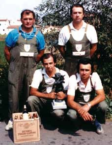 1986 Squadra vincitrice Qualificazione all'Eccellenza Zonale B  : Franchini Fiorenzo, Zucchini Luigi, Sgargi Andrea, Tarterini Umberto.