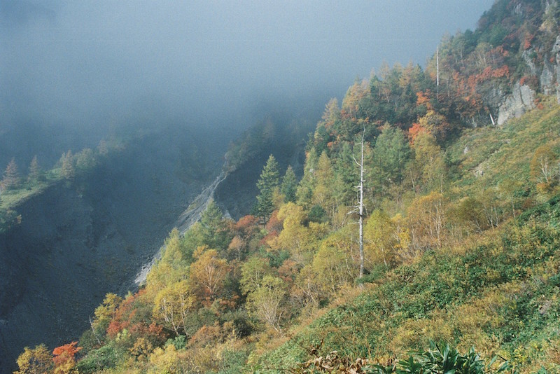 北アルプス　秋、黄葉の焼岳　2020.10.15