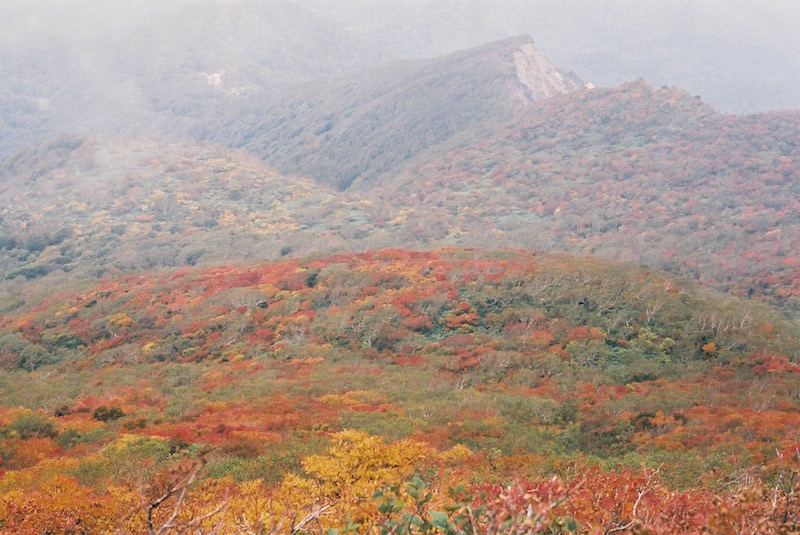 東北　紅葉と秋の雨　会津磐梯山　2019.10.3