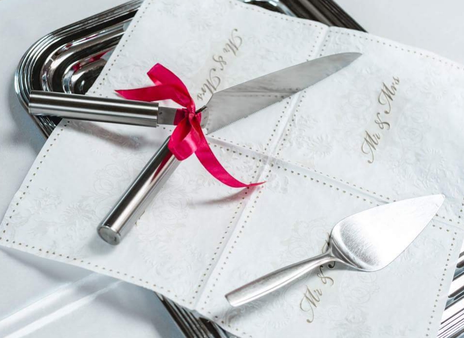 Hochzeitstortenmesser Mit Zwei Griffen Eventservice Lilly