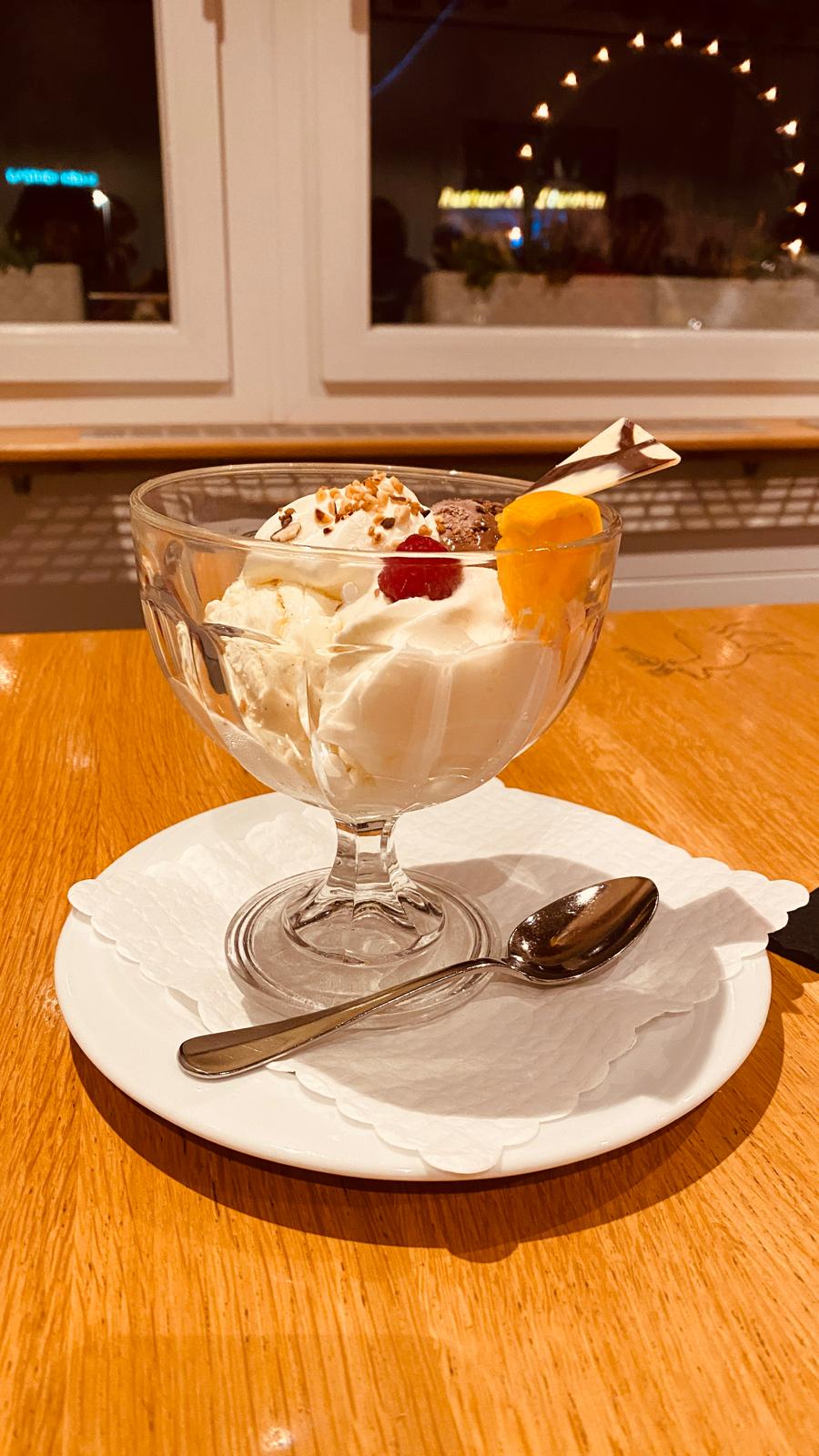 zum Abschluss ein leckeres Dessert
