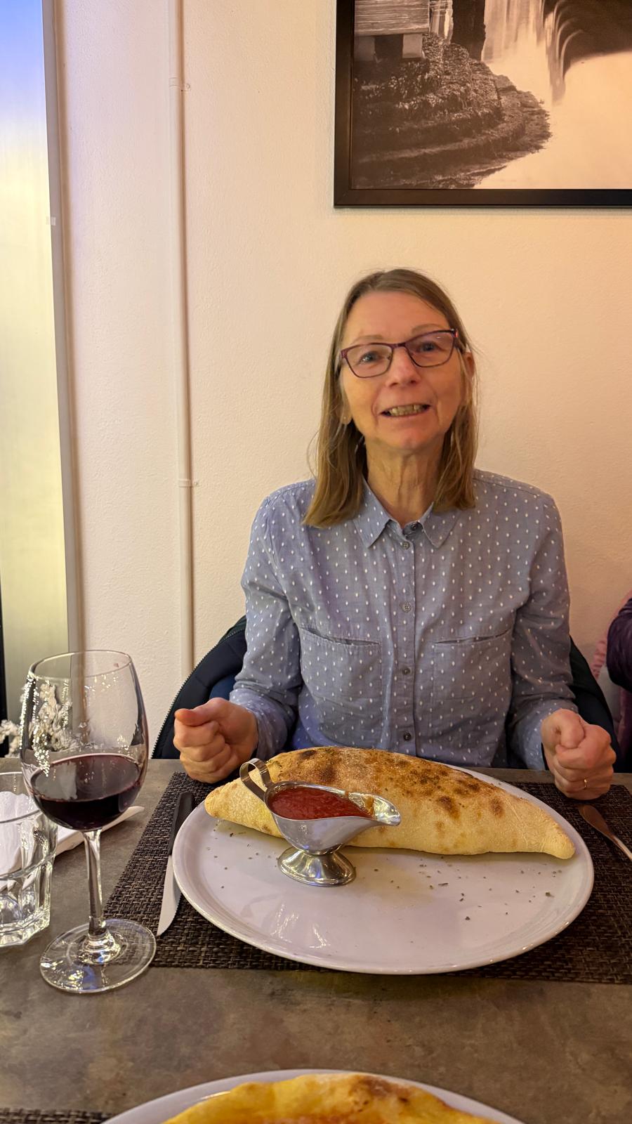 für sie eine Calzone