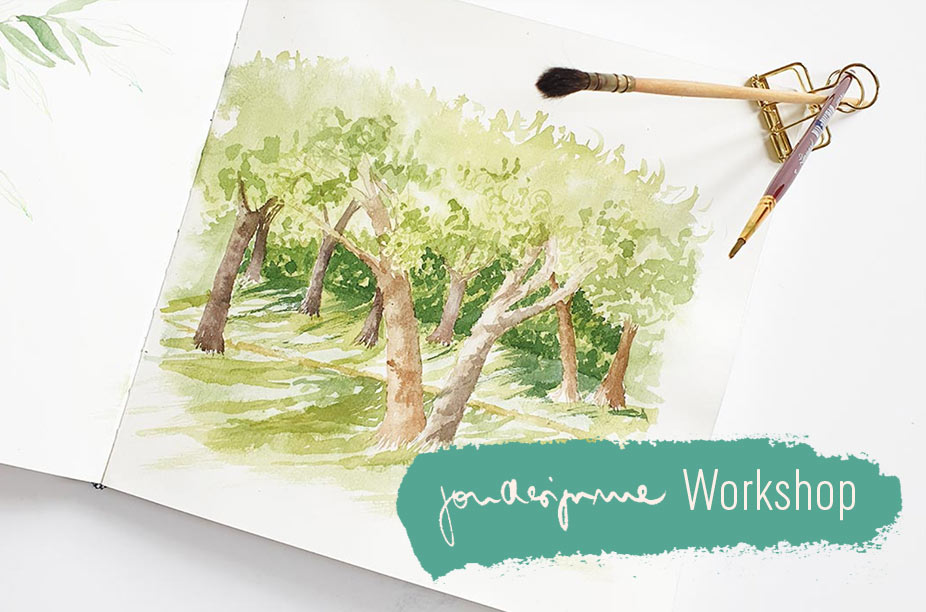 Wie du eine Wiese malen kannst - für mehr WOW in deinem Aquarell