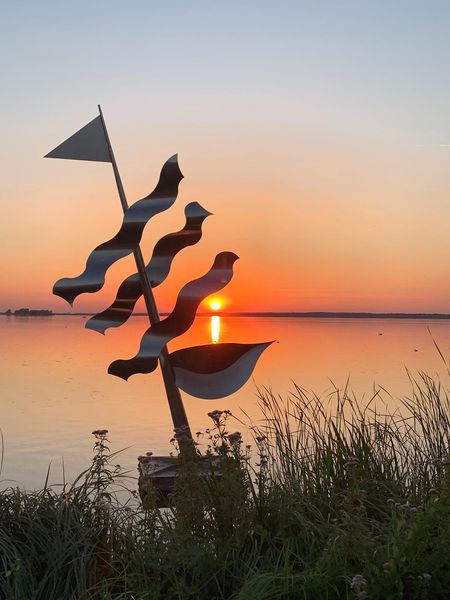 Sonnenuntergang an der Promenade