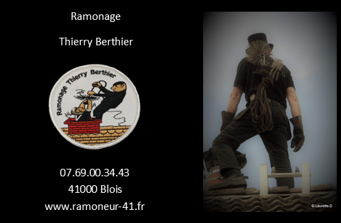 Logo ramonage thierry berthier - carte de visite meilleur ramoneur à Blois (41) - ramoneur français sur toiture - ramonage à Blois - Vendôme - Romorantin-Lanthenay - Amboise - ramoneur région Centre-Val de Loire - meilleur ramoneur Loir-et-Cher