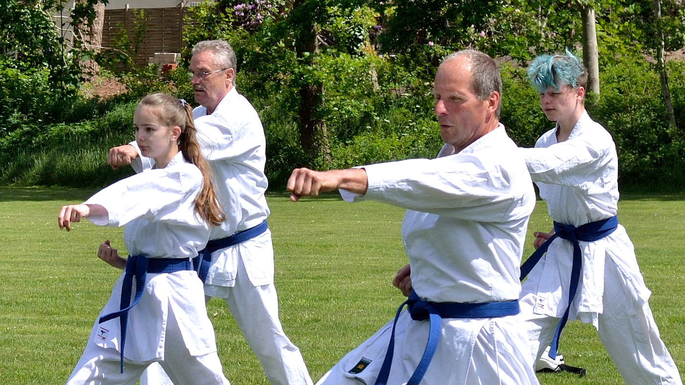 Gelungene Karate-Vorführung