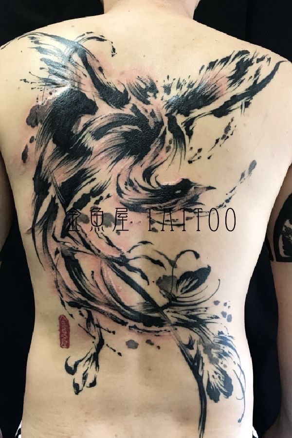墨絵tattoo 静岡浜松のタトゥースタジオ 金魚屋tattoo