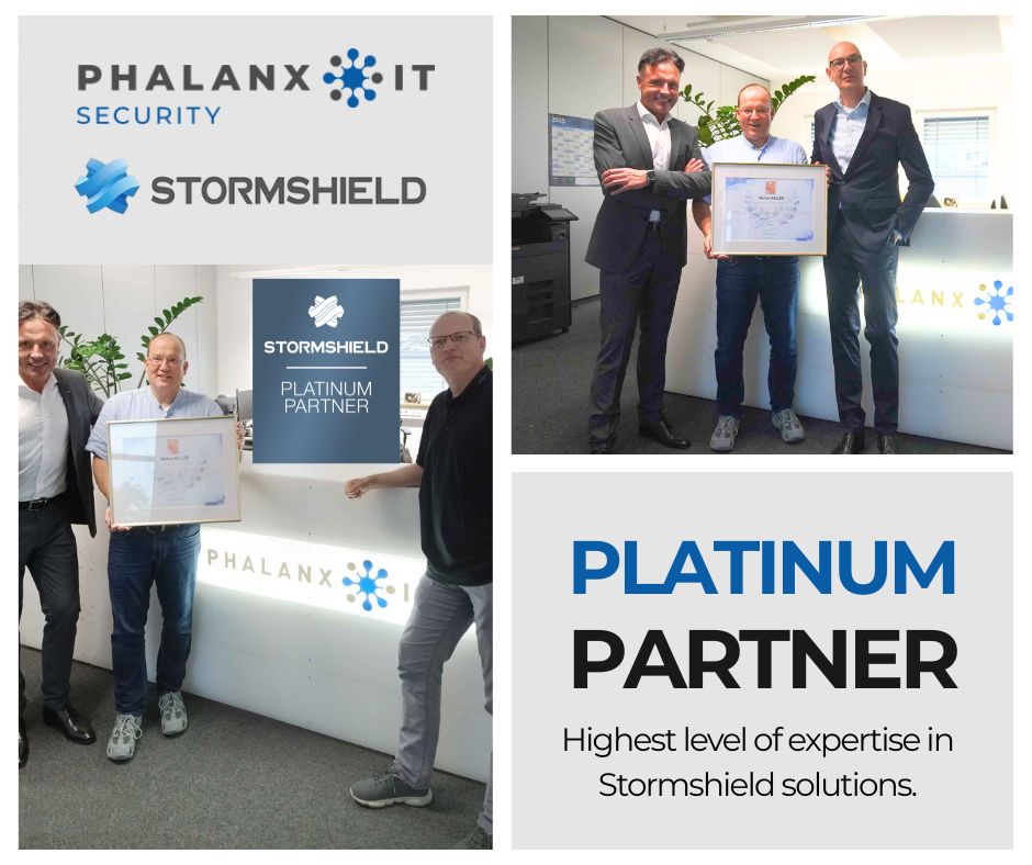 Phalanx IT ist jetzt offizieller Platinum Partner von Stormshield!
