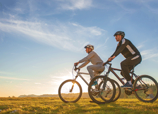 Paradies für Biker, Mountainbiker und E-Biker
