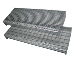 Gitterroste Treppenstufen